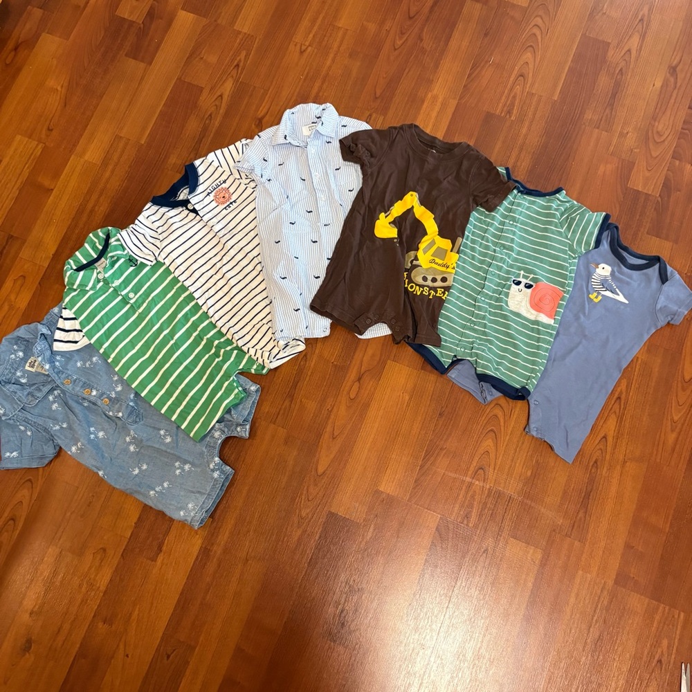 Lot of 18 month rompers